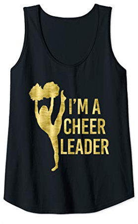 Damen Im A Cheerleader Dark Yellow Cheerleading Tank Top