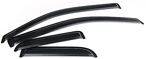 DéFlecteurs Vent Pour Ford F-150 F150, Weather Protection Vitres LatéRales Pare-Soleil FuméE Garde-Pluie Voiture DéCoration Accessoires