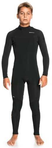 Quiksilver Boys 4/3 Sessions Back Zip Wetsuit - Black | 16