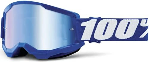 Desconocido 100% STRATA 2 22, Sportbrille, verspiegelt, Blau, Unisex, Erwachsene