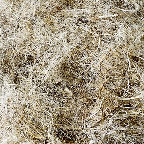 pemmiproducts Füllwatte, 100% Hanf, 10 kg (6,25€/kg), Bastelwatte | Spezial Feststopfwatte aus Hanffaser, kompostierbar, Füllmaterial, Stopfhanf, Watte