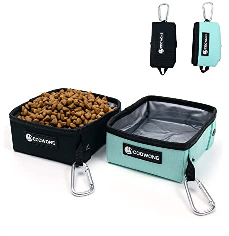 Hundenapf Faltbar Tragbarer Reisenapf Wassernapf FüR Hunde Unterwegs, 2 StüCk Hund Trinknapf Auslaufsicher Anti Schlabber HundenäPfe FüR Grosse MittelgroßE Kleine Hunde Katzen Haustiere