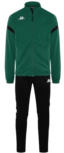 Kappa Dalcito Tuta da ginnastica, Verde / Nero, L Unisex - Adulto