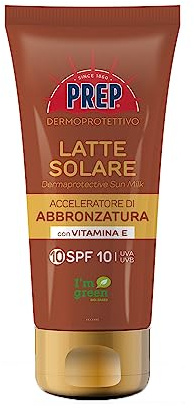Prep Dermoprotettivo Latte Solare Acceleratore Di Abbronzatura Vitamina E 10 Spf 150Ml