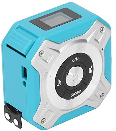 3-in-1-Digitalmaßband, 131,2 Fuß Langes Lasermesswerkzeug und 16,4 Fuß Großes Maßband, Wiederaufladbares Maßband mit Digitalem Bildschirm und Magnetischer Hakeneinheitsumschaltung
