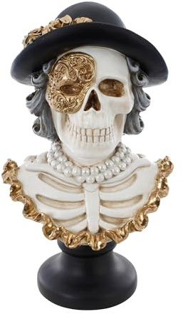 Chaks - Busto di scheletro XXL, figura decorativa veneziana, Halloween