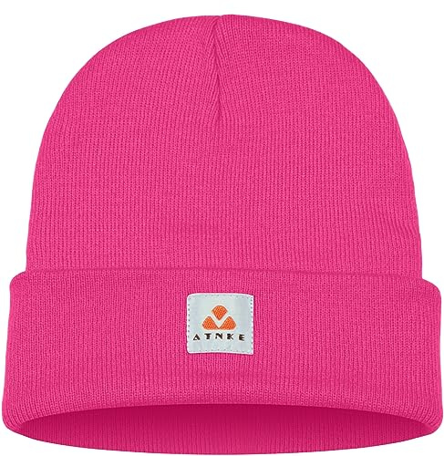 ATNKE Strick Beanie Mütze Dehnbar Weich Warm Täglich Winter Mützen mit Manschetten für Herren und Damen Geschenke