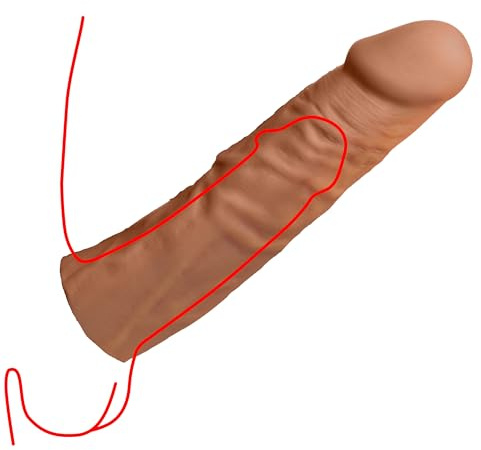 JOCK Extra Lange Penis Sleeve 22,5 cm - Tan