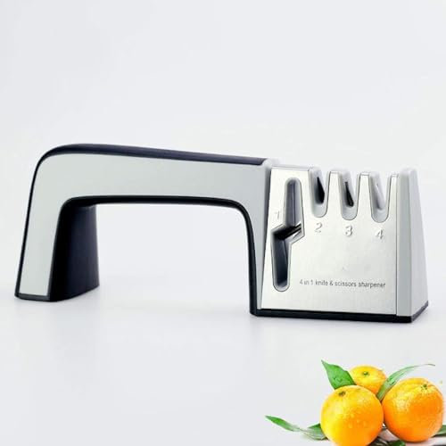 MAHWER Knife Sharpeners Knife Sharpener 4 Stage Professional Kitchen Sharpening Stone Scissors Grinder Knives Tungsten Diamond Ceramic Whetstone Tool