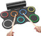 OYAYO Schlagzeug Elektronisch, 7 Pads Faltbares Elektronisches Schlagzeug mit Drumsticks und Dual Speakers, Farbe Tragrbares Elektrische Drum set für Kinder, Anfänger Geburtstag und Geschenk