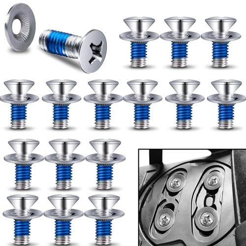 Adnee 32-teiliges Snowboard-Bindungsschrauben-Set – Snowboard-Befestigungsschrauben mit Snowboard-Schrauben-Unterlegscheiben – Snowboard-Schraube fixiertes Zubehör für Ski Outdoor Sport Teile Ersatz