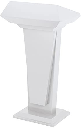 Rednerpult Podium Eisenlackmaterial Rednerpult Podiumständer, Kanzelrednerpult für Kirchenschule Rednerpult, 3 Farben/Braun / 63 x 45 x 117,5 cm (Weiß 63 x 45 x 117,5 cm) (Weiß 63 x 45 x 117,5 cm