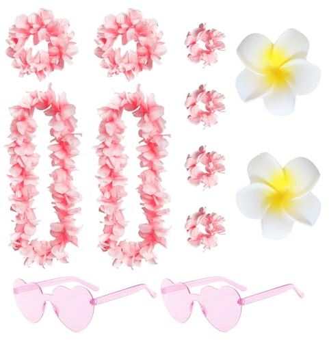 Carreuty Hawaii Kette Hawaiianische Party Dekorationen | Partyaccessoire, Hawaiianisches Thema, Kostümschmuck, Festliche Dekoration