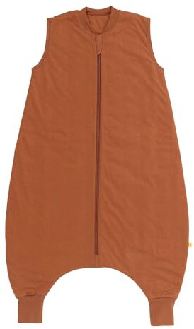 schlummersack Schlafsack mit Füßen ganzjährig 2.5 Tog 120 cm Karamell | Kinder Schlafsack mit Beinen für eine Körpergröße 120-130cm | Ganzjahres Füßen 2.5 Tog