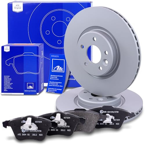 Ensemble composé de 1x Jeu de plaquettes de frein avant, 2x disque de frein ventilé avant 40670007 Compatible avec: FORD FOCUS II, VOLVO C70 II Cabriolet, S40 II, V40 Cross Country