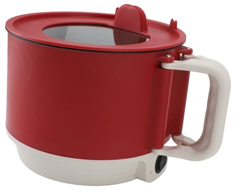 Tragbarer Elektrischer Kochtopf, Multifunktionaler Kleiner Antihaft-Kocher, 1,8 L Fassungsvermögen, 450 W Leistung, Klappbarer Griff, für Zuhause, Wohnheim, Büro, Reisen
