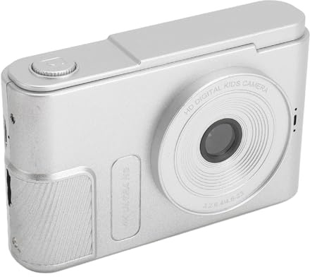 Fotocamera Digitale 4K, 48MP HD Zoom Digitale 16X Autofocus Schermo da 2,4 Fotocamera Reflex Tascabile Portatile per Fotografia di Viaggio Vlogging, Piccola Fotocamera per