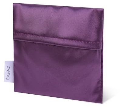 DGAZ Bolsa para Guardar Compresas, Bolsa de Menstruación Femenina para Protectores de Bragas/Copas Menstruales/Tampones, Bolsas Almacenamiento Toallas Sanitarias (Amethyst)