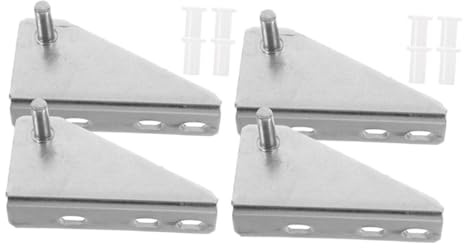 KONTONTY 4pcs Refrigerator Door Hinge Kit Soft Close Hinge for Fridge Door Slider