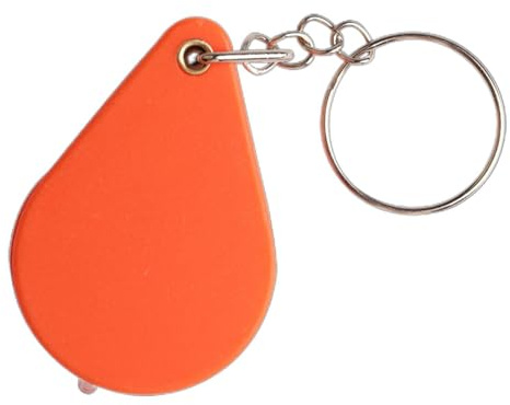Faltbare Lupe - Vergrößerungsglas Für Schlüsselanhänger, Tragbar, Klein, Orange Vergrößerungsglas Für Den Alltag, Reisen, Die Lupe Tragen