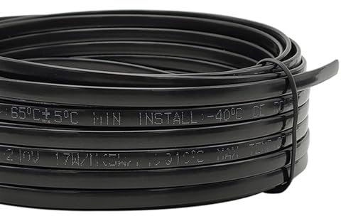 BUTPDYPEP 220 V, 230 V, 240 V. Kein Regler erforderlich. Wasserdichtes, selbstregulierendes Heizkabel, verhindert das Einfrieren von Rohren. Begleitheizungssystem(5m)