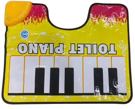 Generisch Künstlerischer Klavier Klang Teppich Für Badezimmer, Kreative Toiletten Klavierteppichmatte, Toiletten Piano Matte, Klavier Bodenmatte Toilette, Toilet Electronic Organ, for Badezimmer