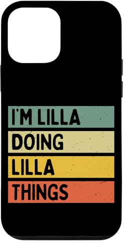 Custodia per iPhone 12 mini Io sono Lilla Doing Lilla Things Divertente Citazione Personalizzata