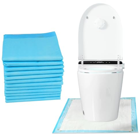 Tappetini per WC usa e getta, protezione del pavimento del bagno dall'urina, tappetino per l'addestramento al vasino a forma di U, impermeabile, antiscivolo, tappetini per l'addestramento al vasino da