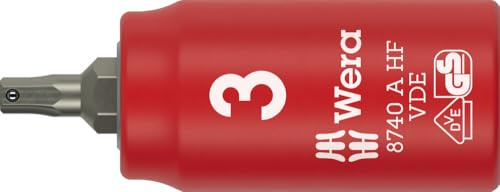 Wera 8740 A VDE HF Zyklop Bit Socket, 1/4 Drive, 3 mm - 05005900001