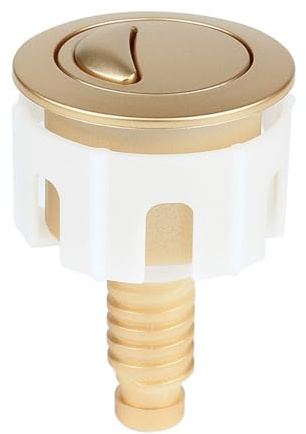 Gorise Botón De Descarga De Inodoro, Cabezal Redondo Dorado, Pulsador Doble, Repuestos De Válvula De Descarga Universal, Accesorios Para Inodoro.