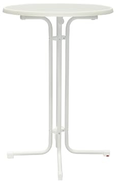 MFG Stehtisch, klappbar, weiß/weiß, ø=80 cm