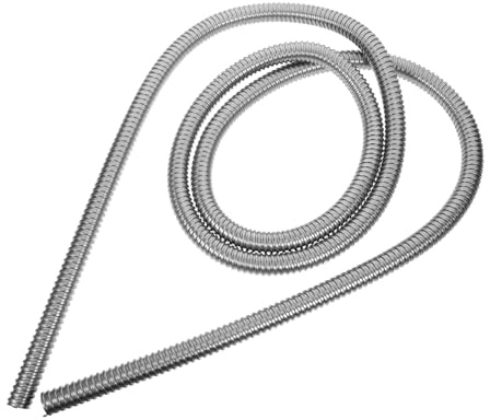 DOITOOL Manicotto per cavi filettati in acciaio inossidabile Tubo flessibile di protezione per cavi flessibili per ufficio Home Diametro Gestione cavi durevole