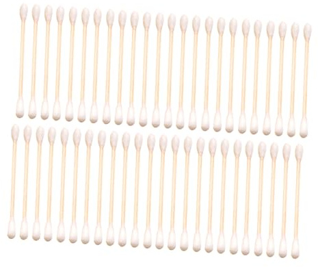 Cotton Swabs Cosmetici a Doppia Testa in Cotone 300 Pezzi Beige | Uso Casa e Viaggio, Rimozione Make-up e Cura Ferite, Adatti a Uomini e Donne
