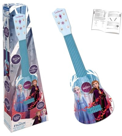 Lexibook, Frozen, My First Guitar for children, 6 nylon strings, 21 long, guide included, blue, K200FZLXB
