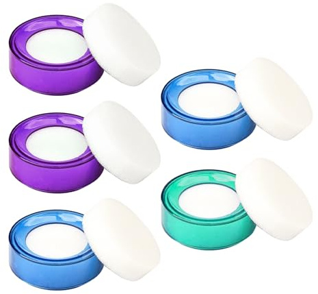 DIKACA 5 pièces Lot de Éponges Humidifiantes pour Doigts Outil Pratique pour Comptage de Billets Humidificateur de Doigt pour Caissiers et Comptables Couleurs Couleur Aléatoire