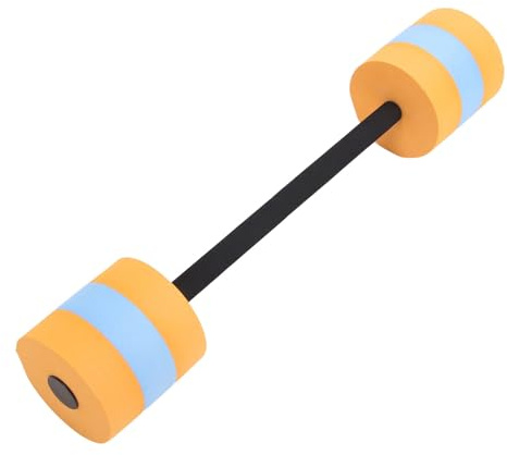 Dilwe Haltère à Eau EVA, Matériaux Légers et Durables pour les Exercices en Piscine, L'entraînement du Haut du Corps, L'entraînement Musculaire de Base, Orange et