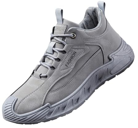 Zapatos deportivos y al aire libre para hombre, con amortiguación profunda y goma EVA, zapatos de senderismo, caminar, correr, gimnasio, tenis sin cordones, suela de alta tracción, botas de senderismo