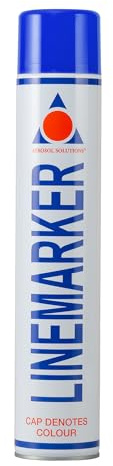 Aerosol Solutions Line Marker, Grass and Road Spray Paint, Blue, 750 ml (Pack of 1)