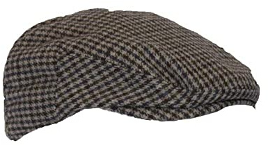 WALKER AND HAWKES - Wool Blend Braxton Flat Cap - Grey - L (59cm)