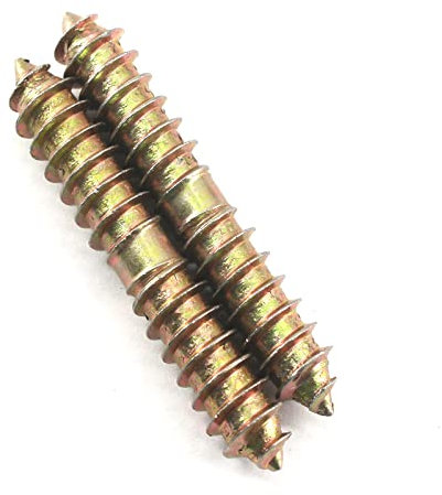 30 viti filettate M4x30 a doppia testa autofilettanti per tavolo da pranzo sedie mobili fissaggio tasselli connettore in legno