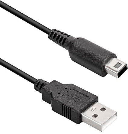 Coomoors Chargeur 3DS, Câble de Charge USB 1,2m, Chargeur Ds Lite, Consoles Jeux et Accessoires, Câble de Charge d'alimentation pour DSi, DSi XL, 3DS, 3DS XL, noir