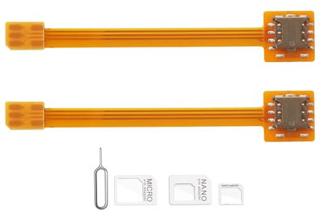 for CPE Wireless Routers Mini Walkman Wifi Devices, Nano to Nano Sim Card Extension Cable Adapter Extender FPC Cable Test Board Circuit Board Reader Length 3.9in/10cm (2pcs)