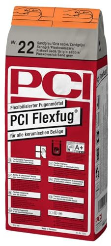 PCI Flexfug 5 kg Nr. 22 Sandgrau Flexibilisierter Fugenmörtel für alle keramischen Beläge Verfugen Fliesen Sika