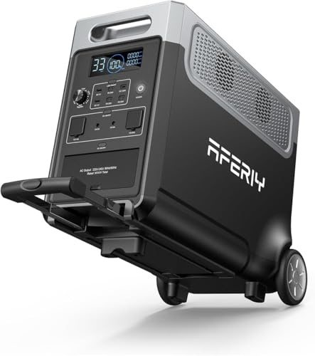 AFERIY Station Electrique Portable 3840Wh, 3x AC 220V 3600W, Extensible Jusqu'à 11520Wh, Generateur Electrique Portable, Générateur Solaire pour Domestique, Camping en plein air, Pannes de courant