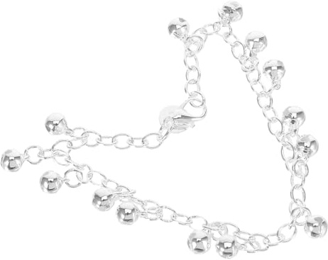 SAFIGLE Bracelet en Argenté Style Élégant et Charmant pour Femme avec Clochettes Légères Sonorité Tintinnabulante Raffinée Usage Quotidien ou Occasions Formelles