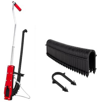Tacker mit Tackernadeln für Fußbodenheizung 3500 Stück Tackersetztgerät Ultralight für Clips, Tackernadeln, Rohrhaltern | ergonomisch | effizient | Inspektionsfenster
