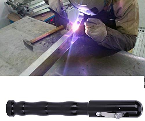 Cocoarm Welding TIG Pen Black Aluminum Alloy TIG Wire Feed Pen for 1.0 to 3.2mm Filler Wire 13cm Non Slip Handle Anodized Finish for Welders Workshop Use