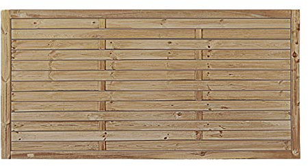 MEIN GARTEN VERSAND Klassischer Lamellenzaun/Vorgartenzaun 180 x 90 cm druckimprägnierte Kiefer/Fichte 'Hamburg' grün