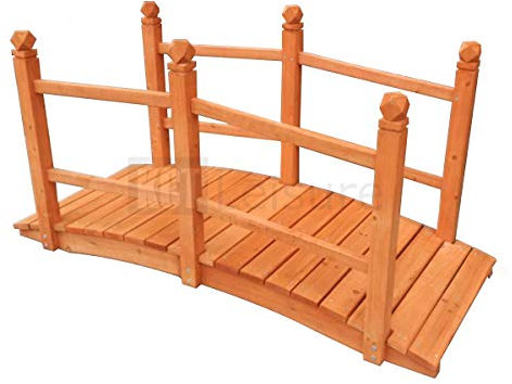 Pisces Salzburg Decorative Wooden Garden Bridge for Ponds and Streams