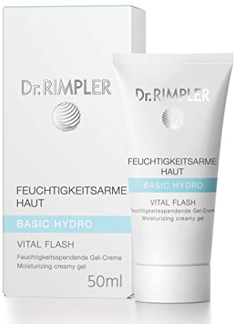 Dr. Rimpler Vitale Feuchtigkeitspflege für jeden HauttypenHydro vital Flash I Leichte Gesichts-Creme für einen frischen Teint I Pflege-Gel, 50ml